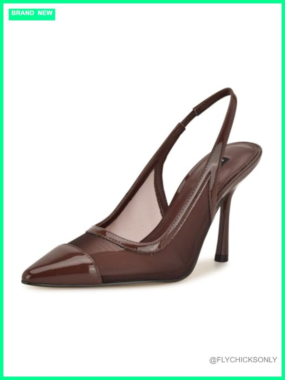 Nine West Jermain Pointy Toe Stiletto Heel Slingback Pumps